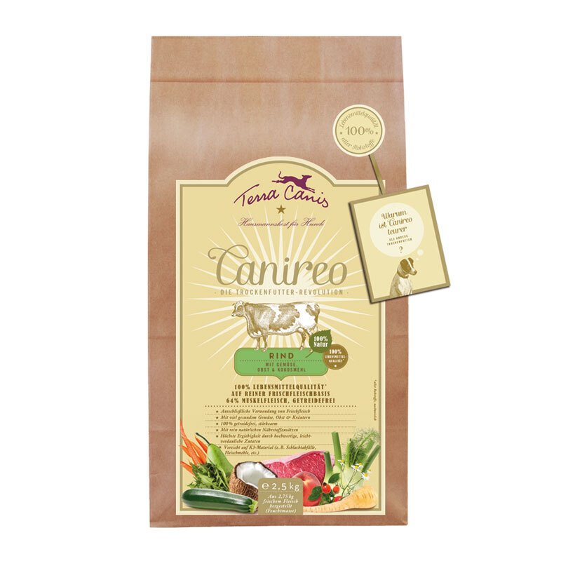 Terra Canis Hundetrockenfutter Terra Canis Canireo Adult Rind 2,5 kg