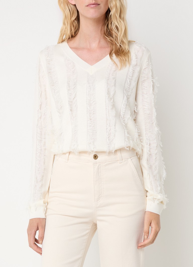 Λεπτά πλεκτό πουλόβερ με V λαιμόκοψη από τον Gerry Weber