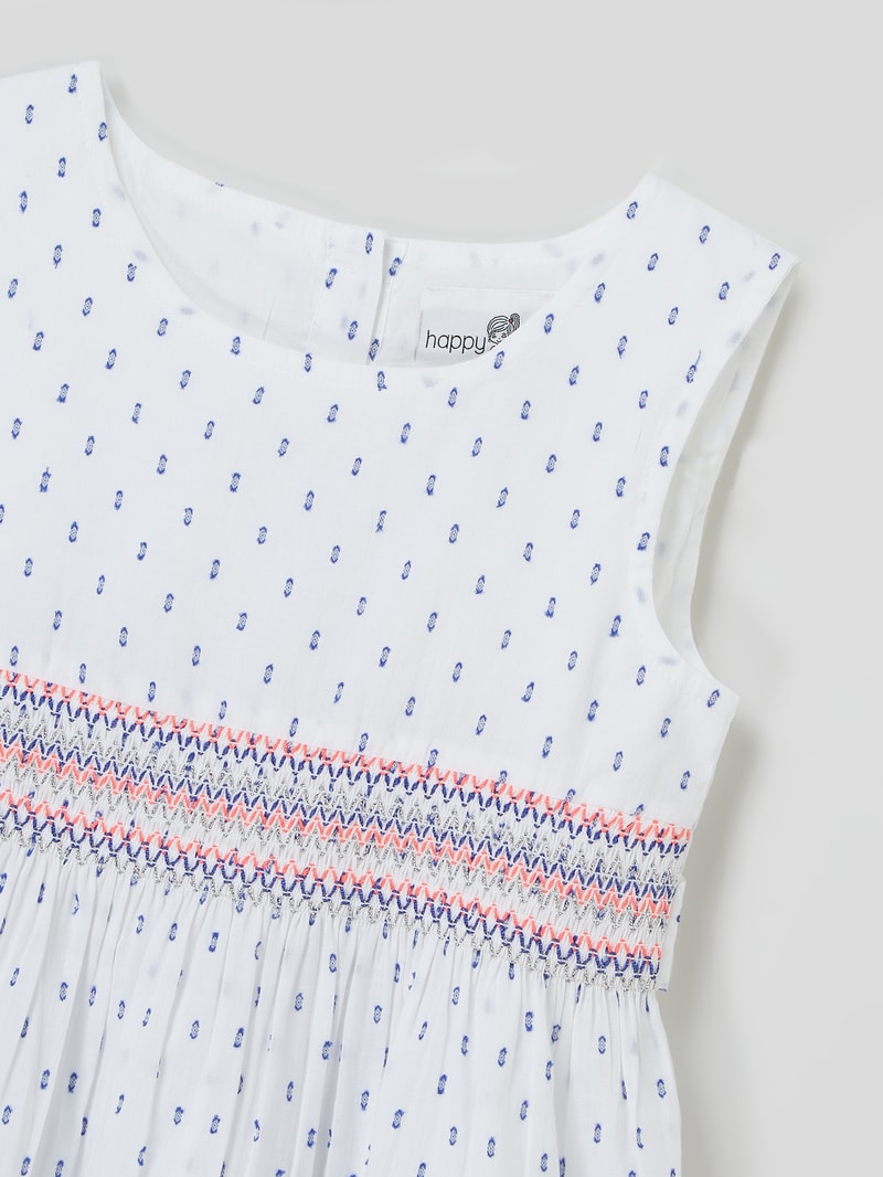 Kleid aus Plumetis in offwhite