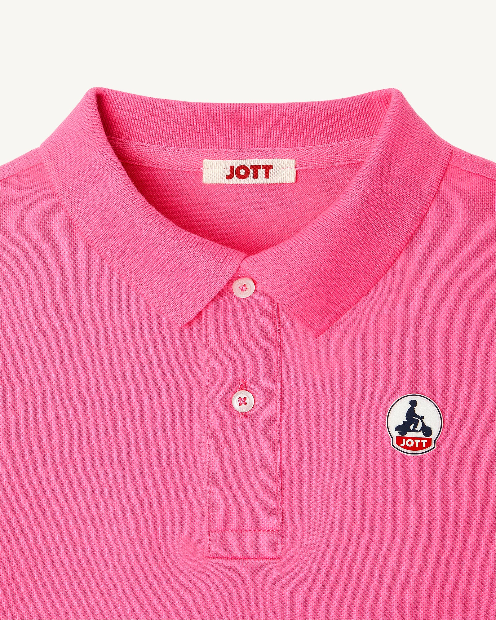 Polo enfant en coton biologique Rose intense Salvador