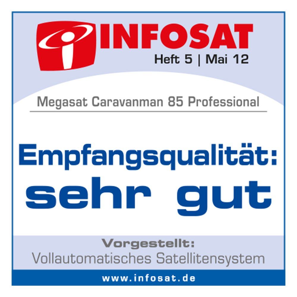 Megasat Megasat Caravanman 85 Professional GPS vollautomat. Sat Antenne Twin Camping Sat-Anlage