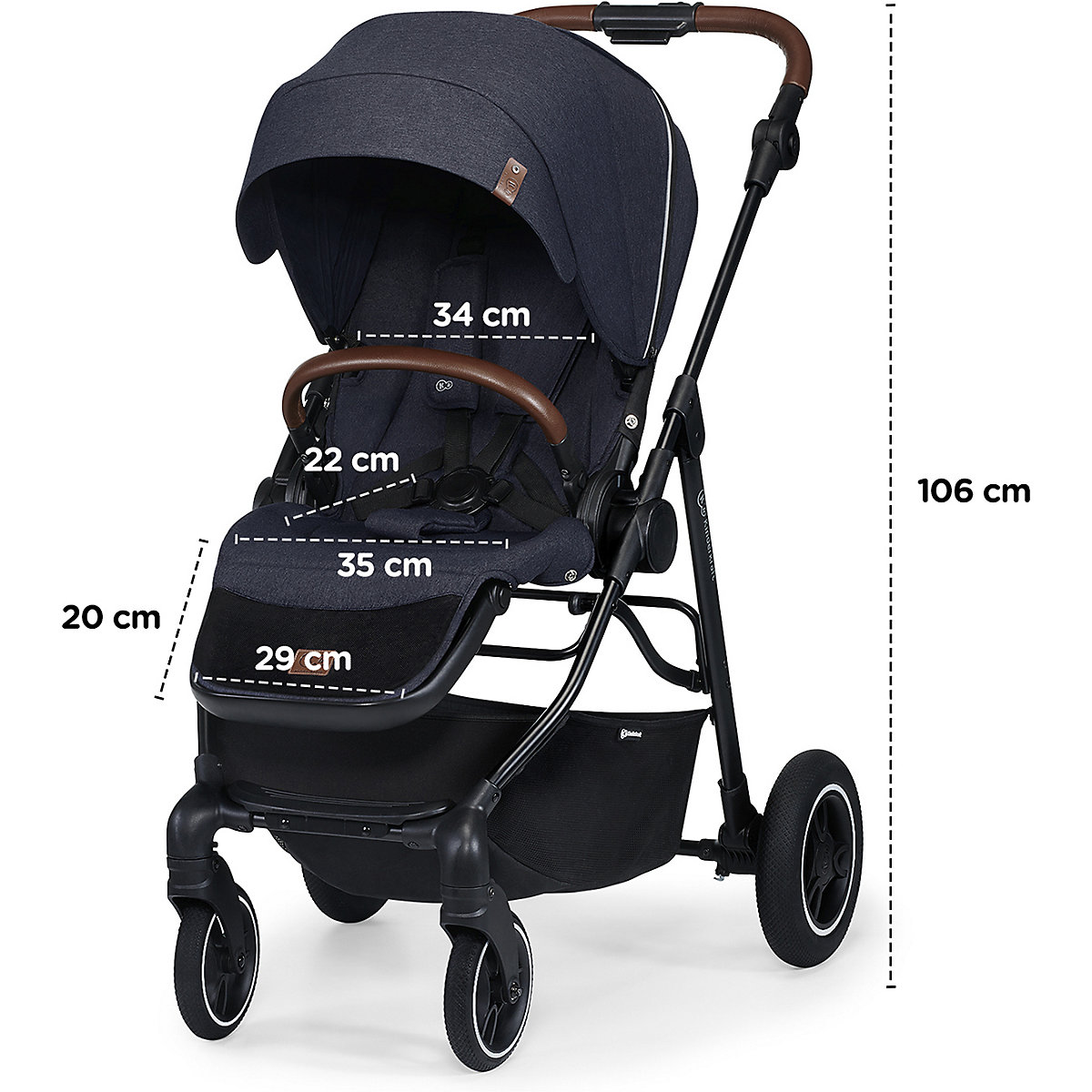 Kombi-Kinderwagen ALL ROAD, blau