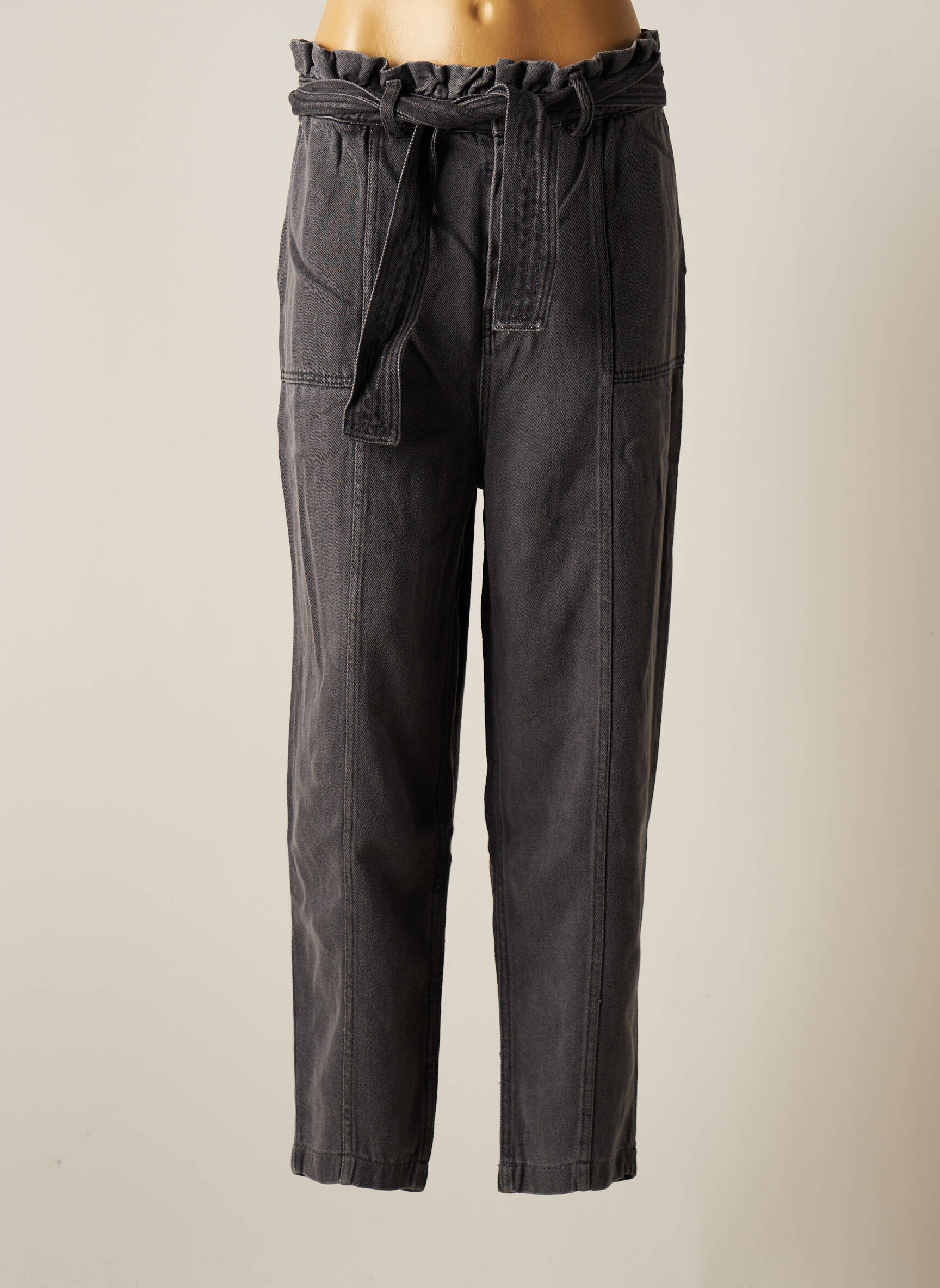 Louizon Jean Mom Femme couleur gris