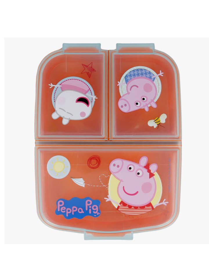Peppa Pig Brotdose Peppa Pig | 3 Fächer | Peppa Wutz | Lunch to Go | Vesper Dose günstig kaufen onesize