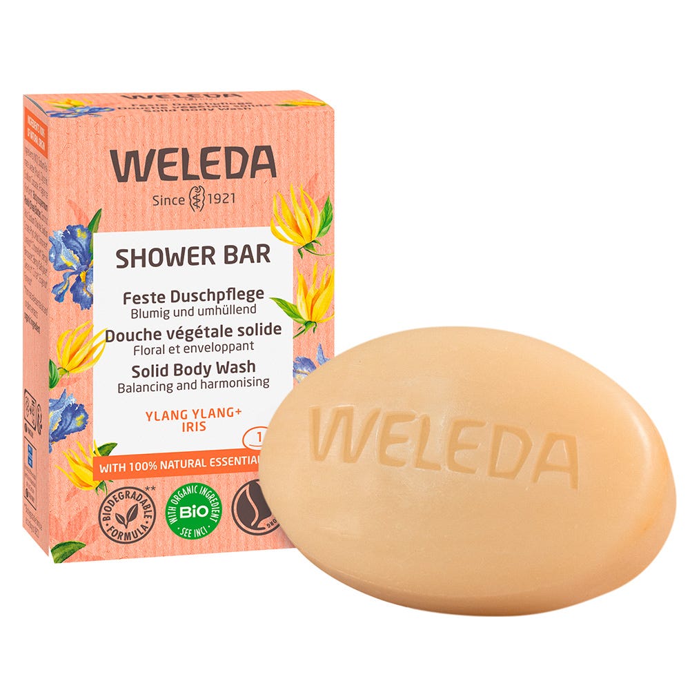 Weleda Shower Bar feste Dusche Ylang Ylang + Iris 75 g