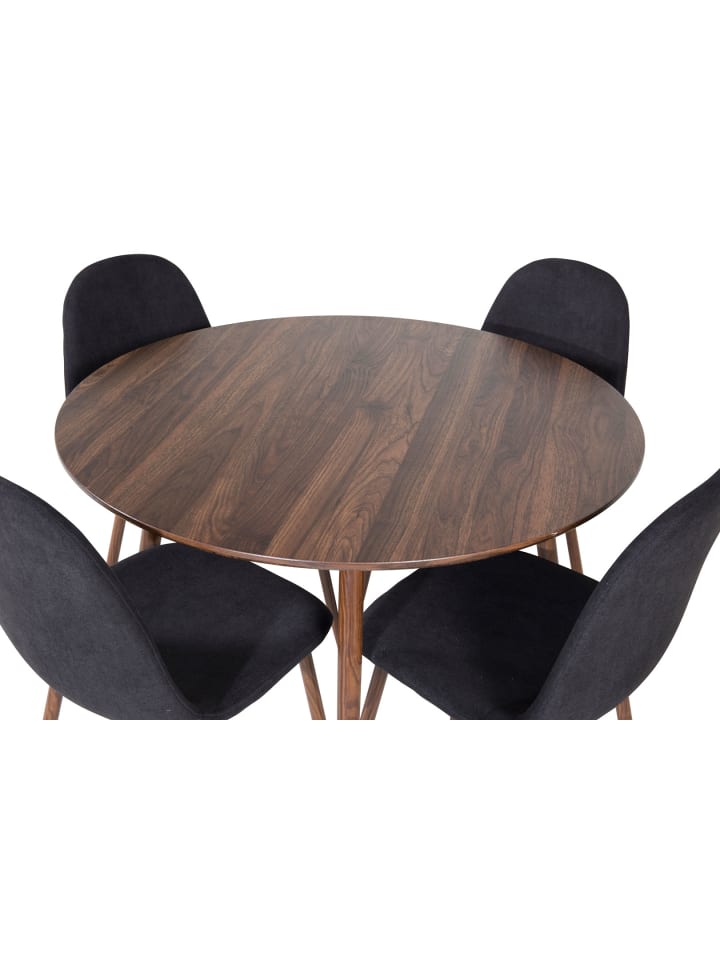 ebuy24 Essgruppe Plaza 27 (5-teilig) Schwarz 100 x 100 cm günstig kaufen onesize