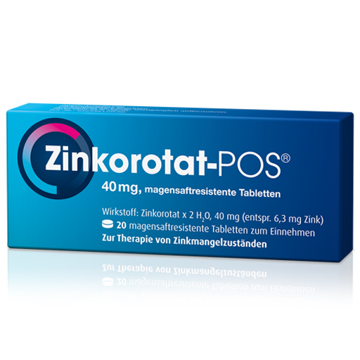 ZINKOROTAT POS magensaftresistente Tabletten  20 St  Tabletten, magensaftresistent