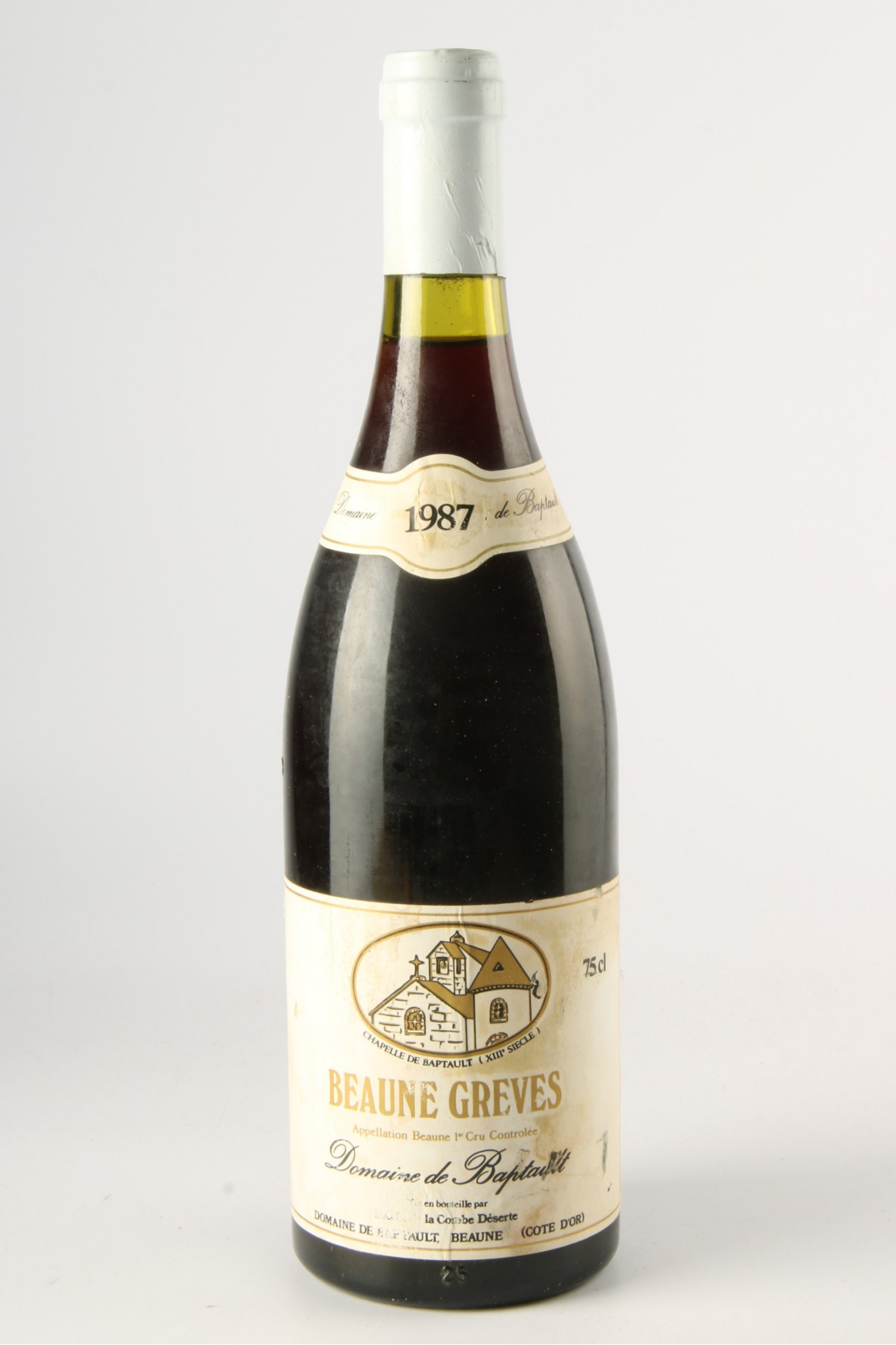 Vin 1987 DOMAINE DE BAPTAULT GREVES 1987, Beaune. Vin ancien - SoDivin