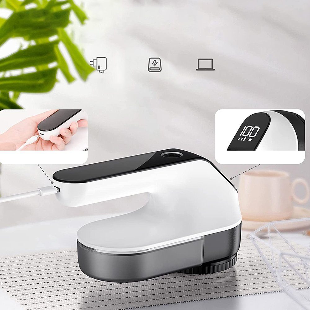 Bedee Fusselrasierer Fusselrasierer Elektrisch,mit LED Anzeigen USB Wiederaufladbar, Fusselentferner Einstellbare 3Fach Geschwindigkeit Fusselfräse