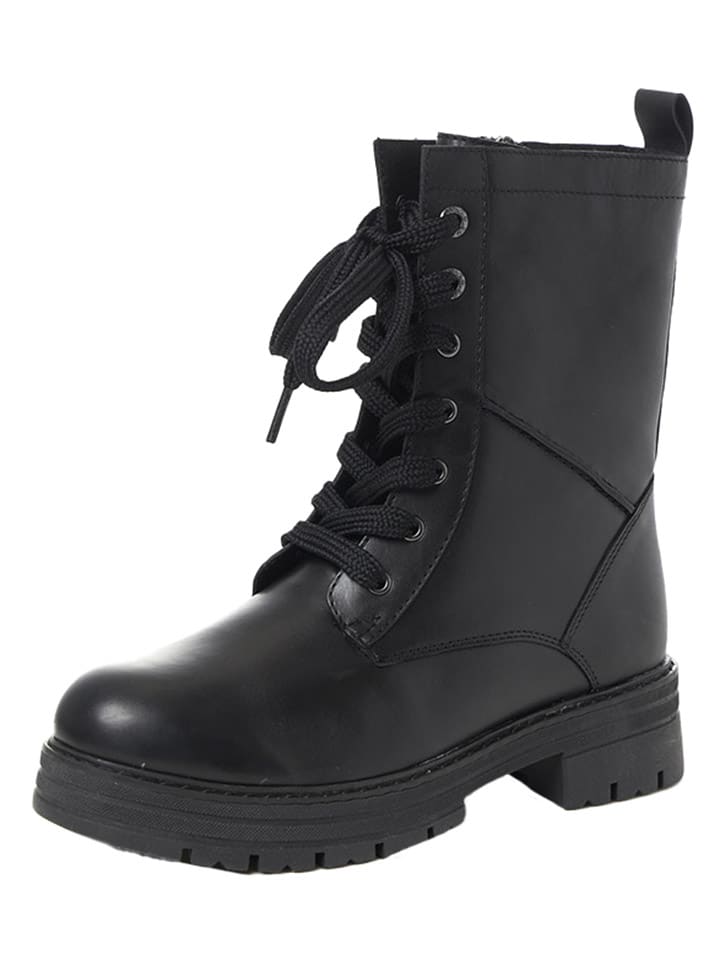 Marco Tozzi Leder-Boots in Schwarz günstig kaufen