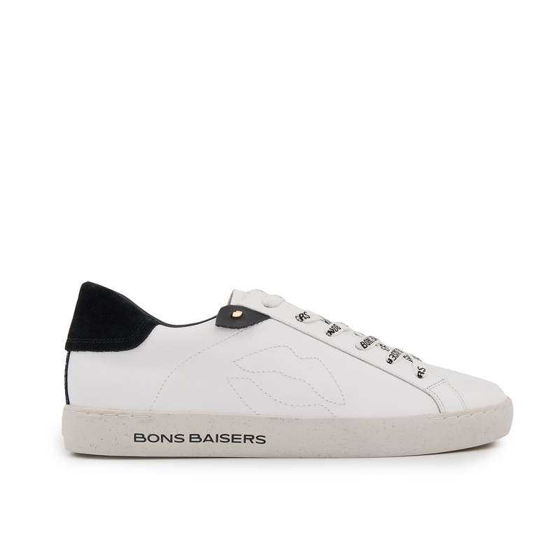Baskets en cuir Colette blanc noir