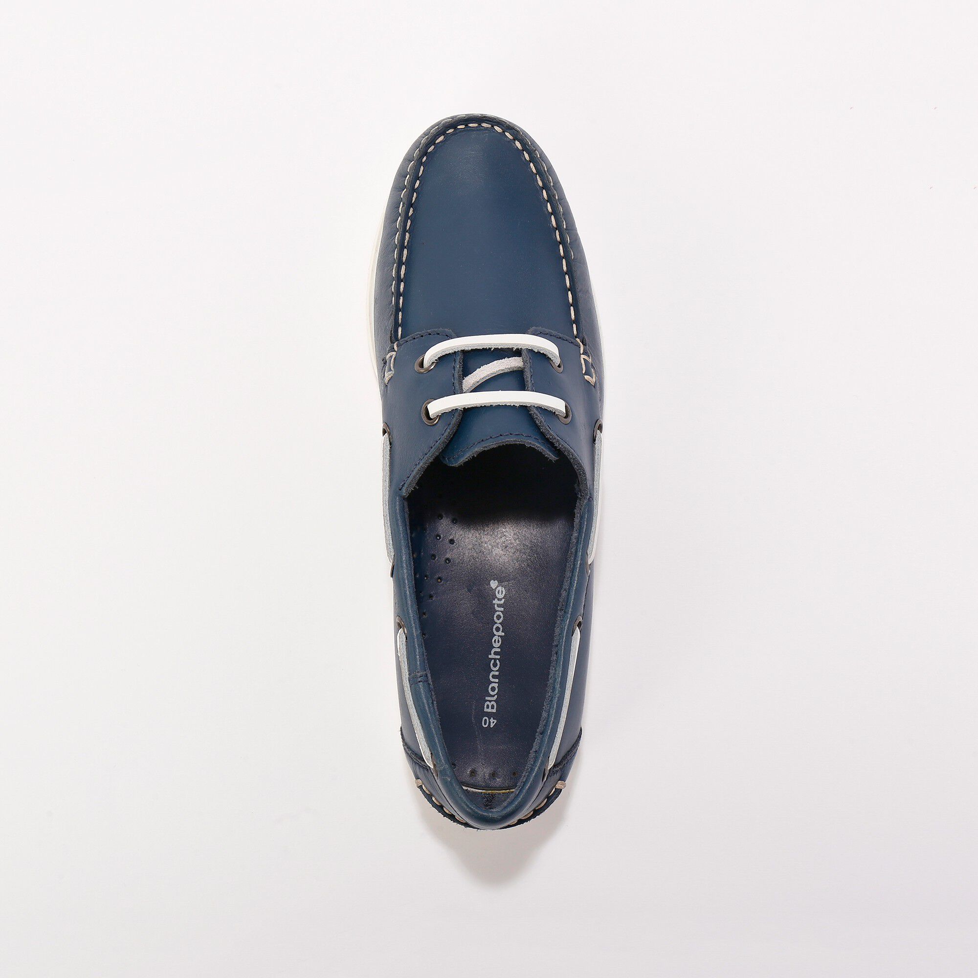 Chaussures bateau en cuir