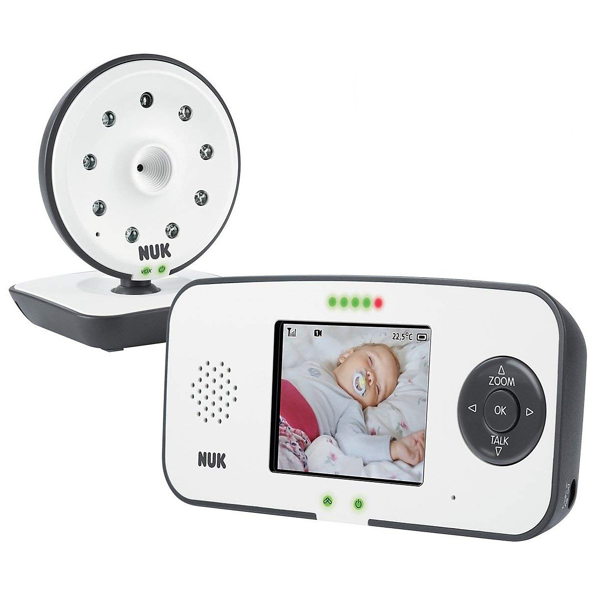 NUK Eco Control Video Display 550VD, digitales Babyphone mit Eco-Mode, Video Funktion und Full-Eco-Control
