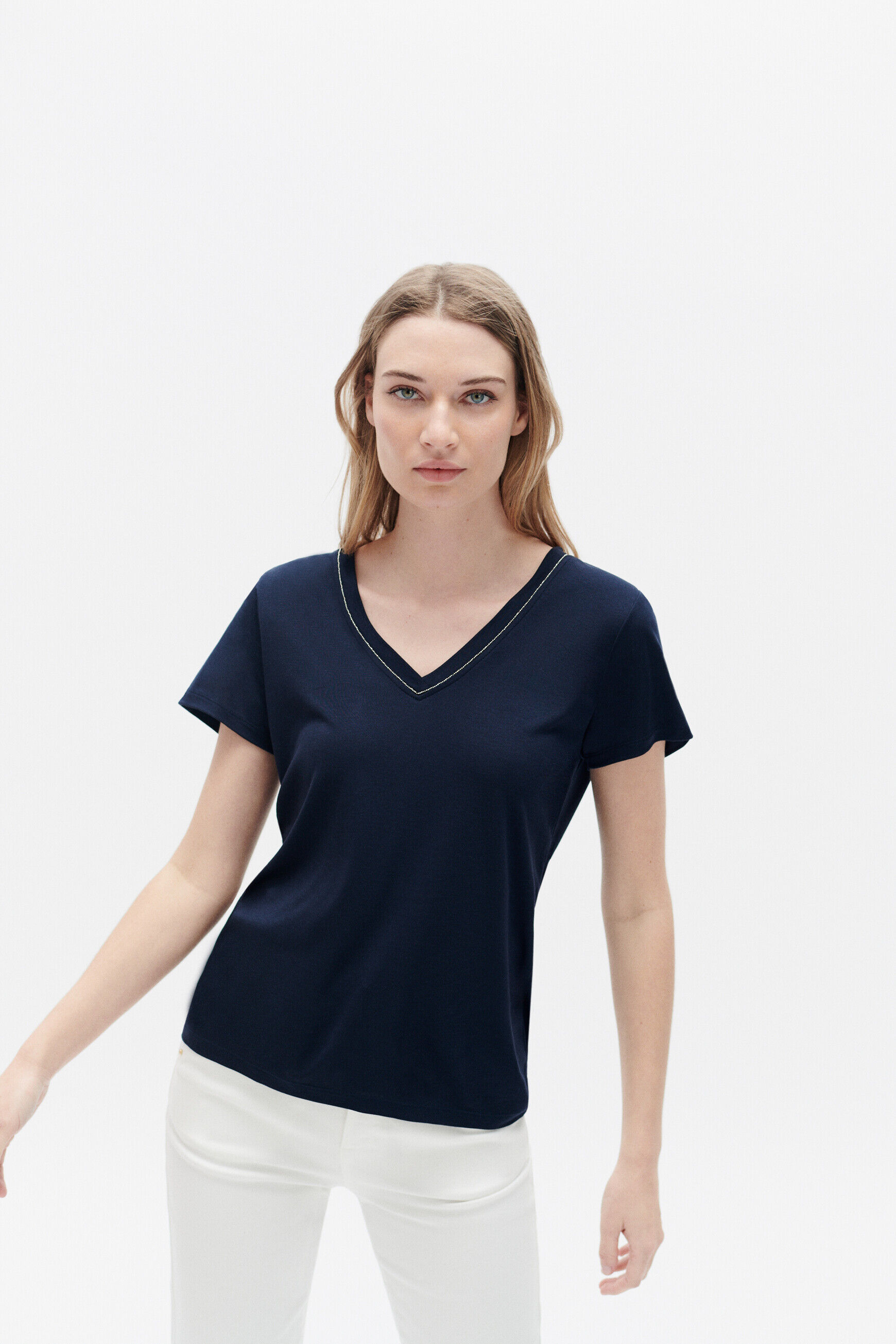 t-shirt taylor bleu marine femme