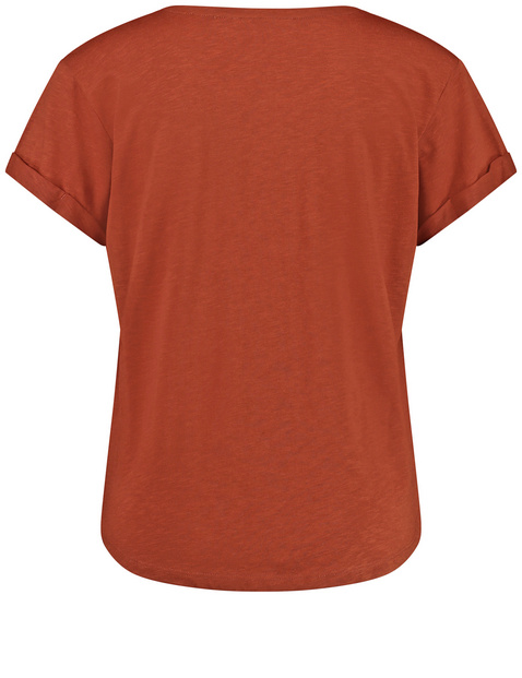 T-Shirt mit Häkelspitzen-Details
