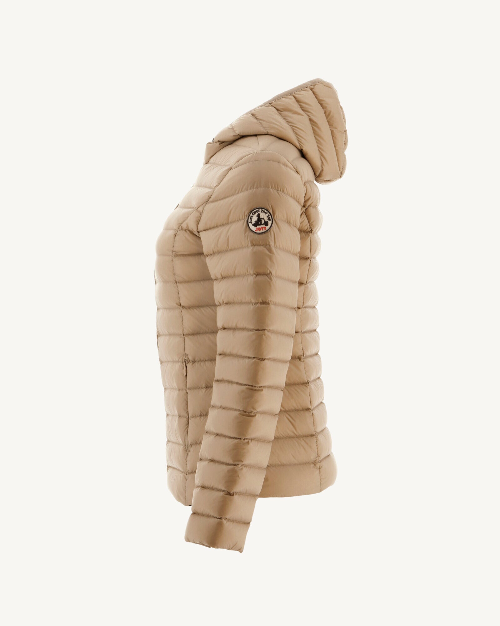 Doudoune légère à capuche Beige Cloe