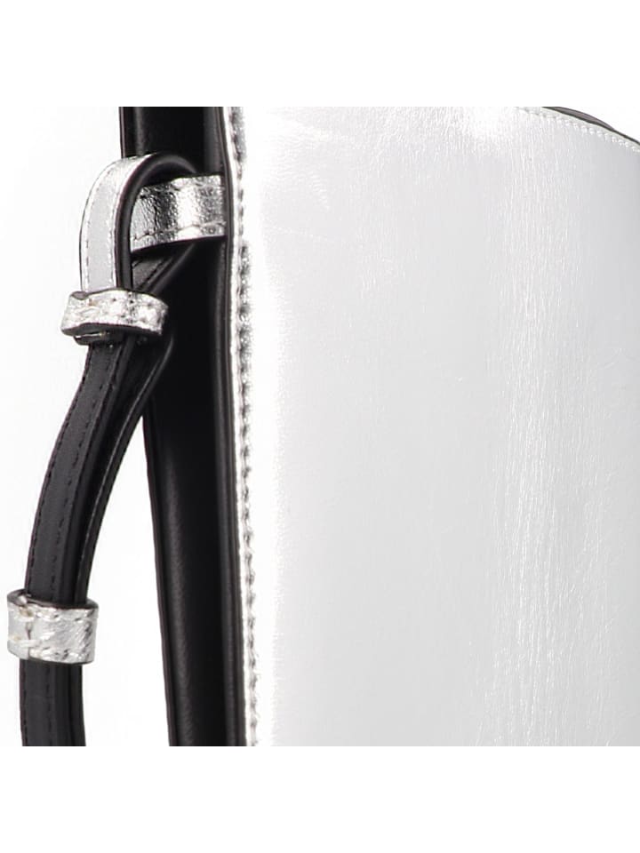 LIEBESKIND BERLIN Hilla Handytasche Leder 13 cm in silver günstig kaufen onesize