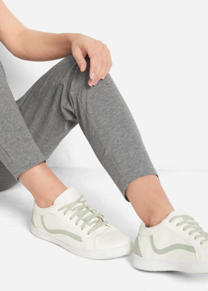 Leichte Schlupfhose mit High-Waist-Bequembund, 2er-Pack