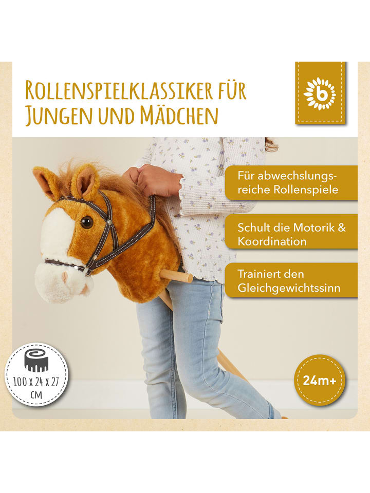 Bieco Spielwaren Steckenpferd Holz Brownie in Braun günstig kaufen onesize