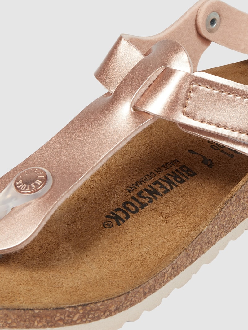 Sandalen in Metallic-Optik Modell 'Kairo' in kupfer