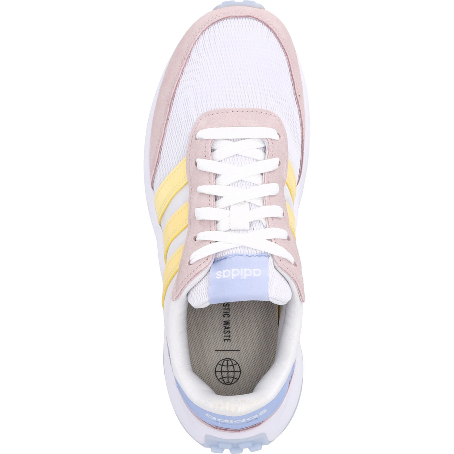 Adidas Run 70s W, Sneakers Low, Damen, white/almost yellow/almost pin