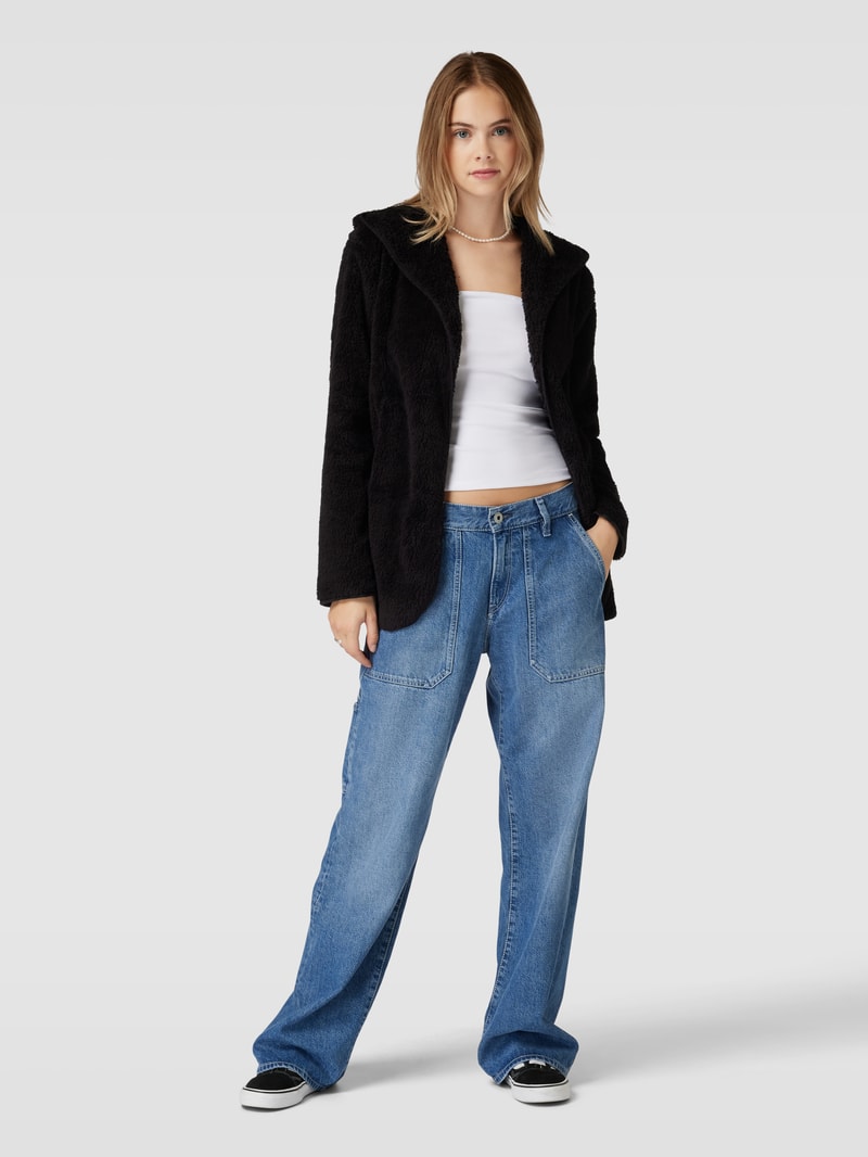 Sweatjacke mit offener Vorderseite Modell 'CONTACT' in schwarz