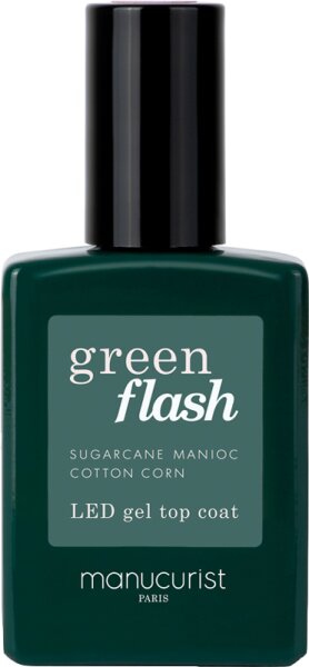 MANUCURIST Green Flash Top Coat Gel Nagellack
