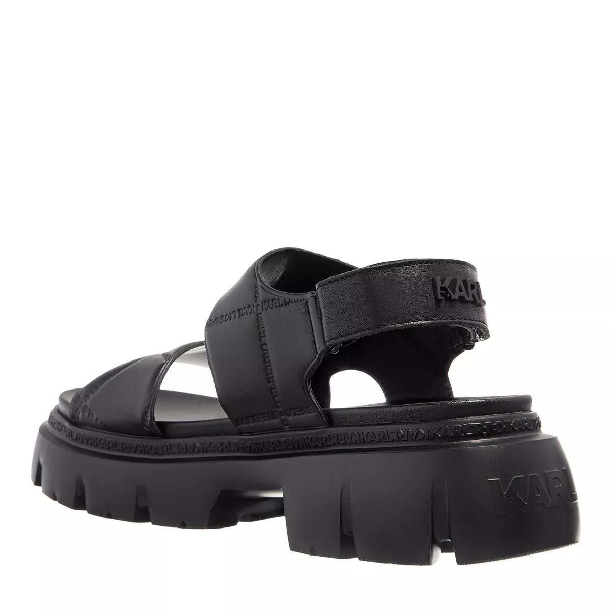 LAGERFELD Komfort Sandalen schwarz Sandale