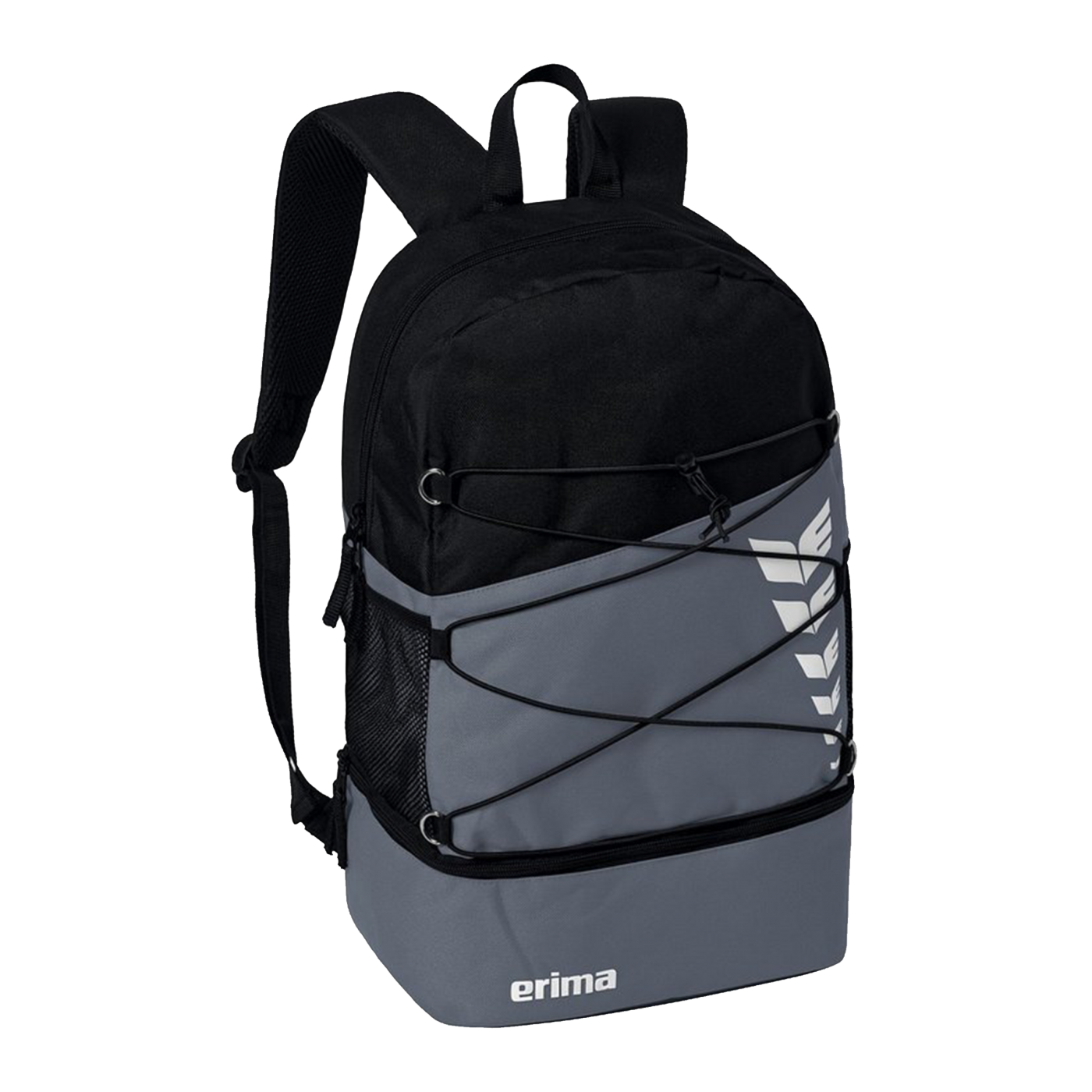 Erima Six Wings Rucksack Grau Schwarz