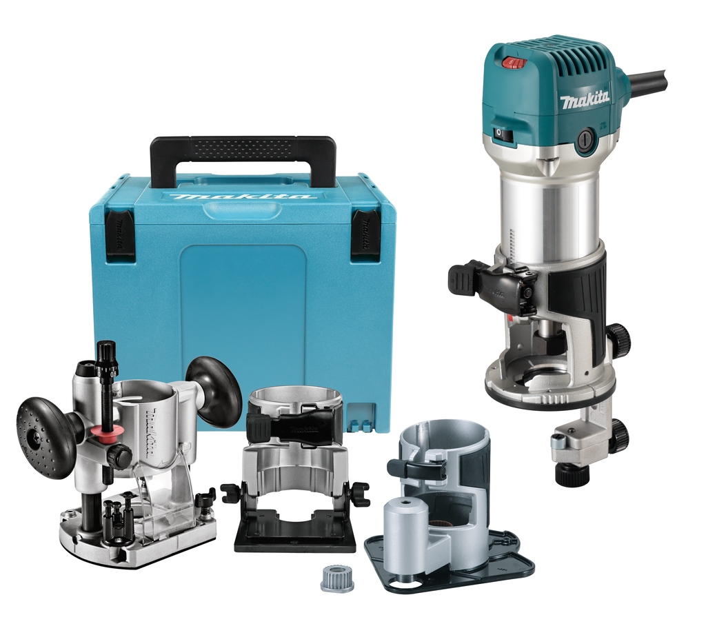 Makita RT0702CX3J rubna glodalica s raznim nožicama u Mboxu