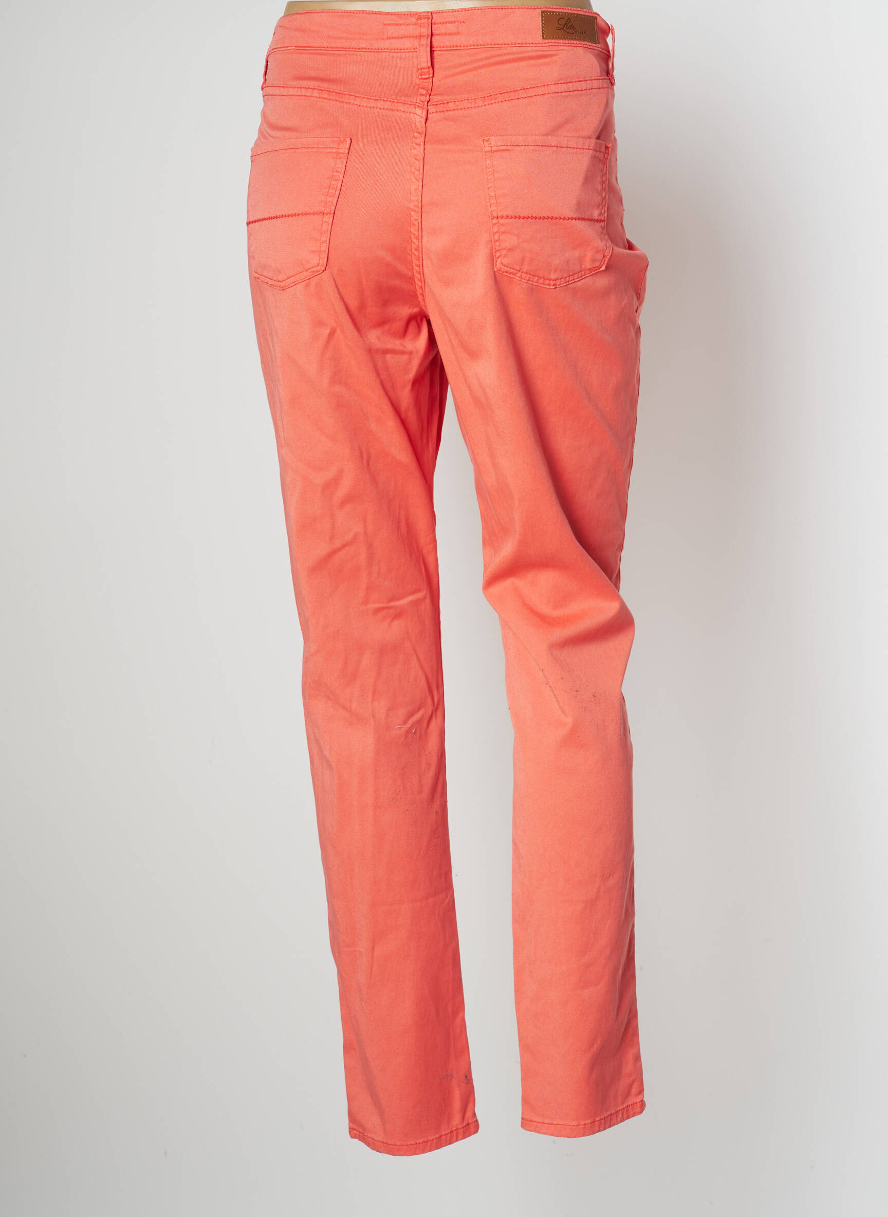 Lcdn Jeans Coupe Slim Femme couleur rouge