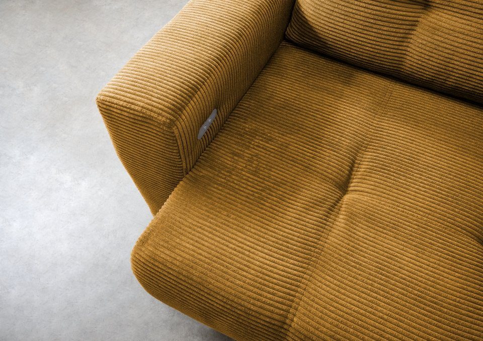 Myhomelando Ecksofa Renegade, mit elektronischer Sitzverbreitung, Kissen, Cord Bezug