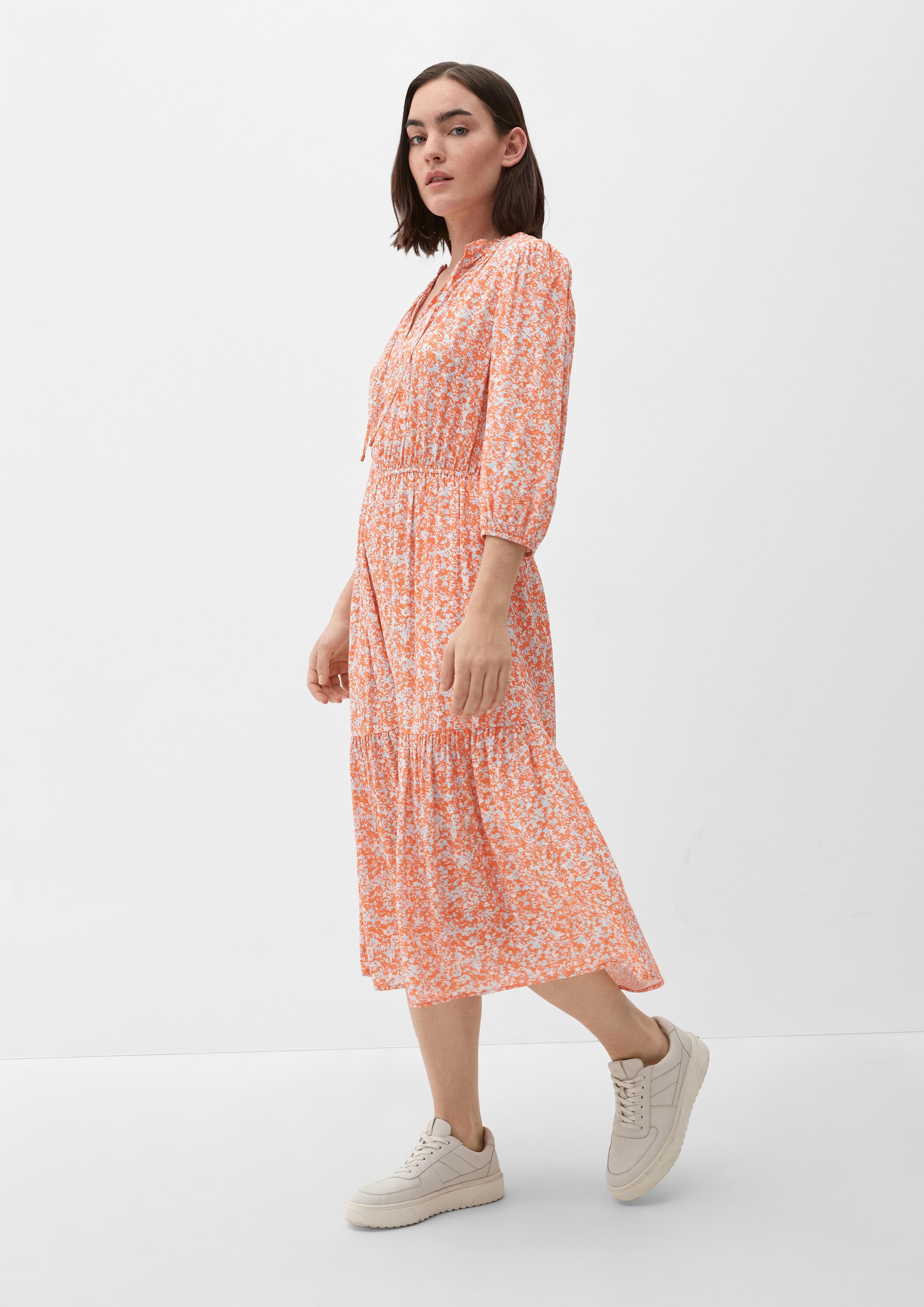 Stufenkleid mit Allover-Print  2132454-27A1