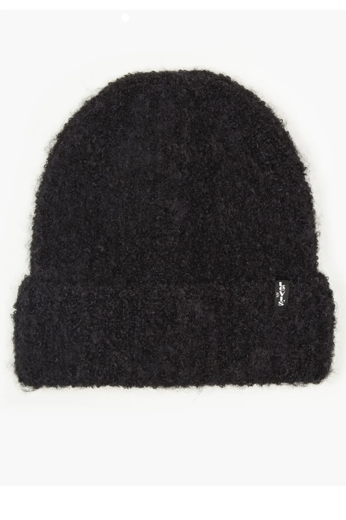 Levi&'s  235530-208 Fuzzy Beanie Unisex Wintermütze Regular Black Schwarz Original Casual Wear
