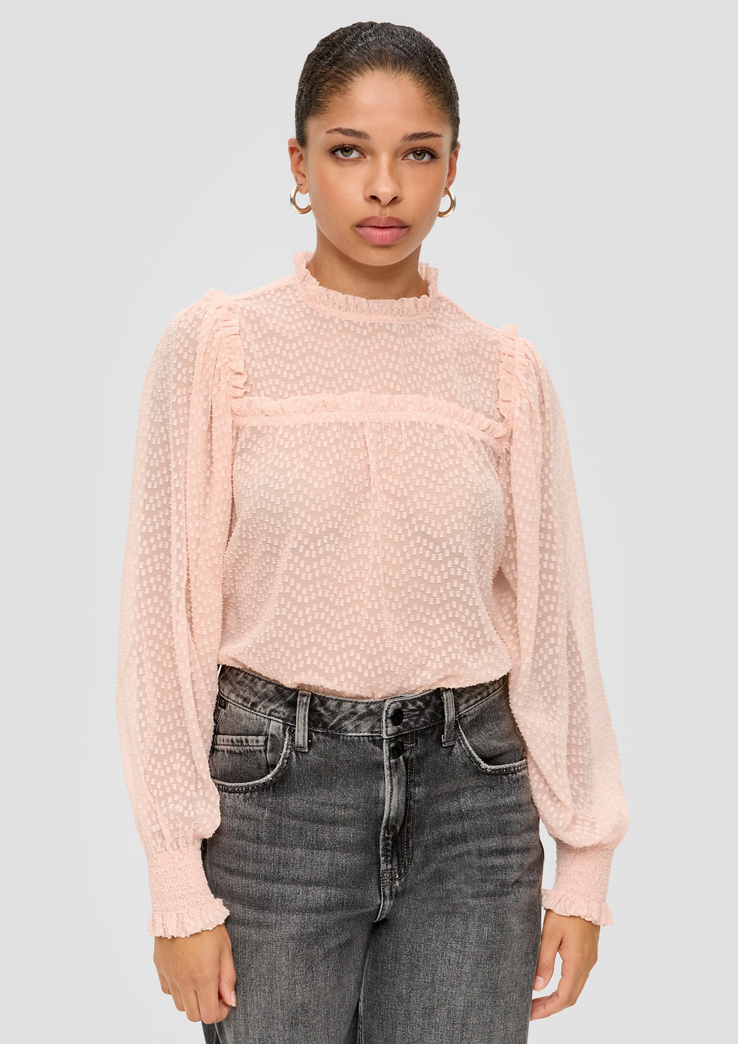 Chiffon Bluse mit Dobby-Struktur  2138142-2013