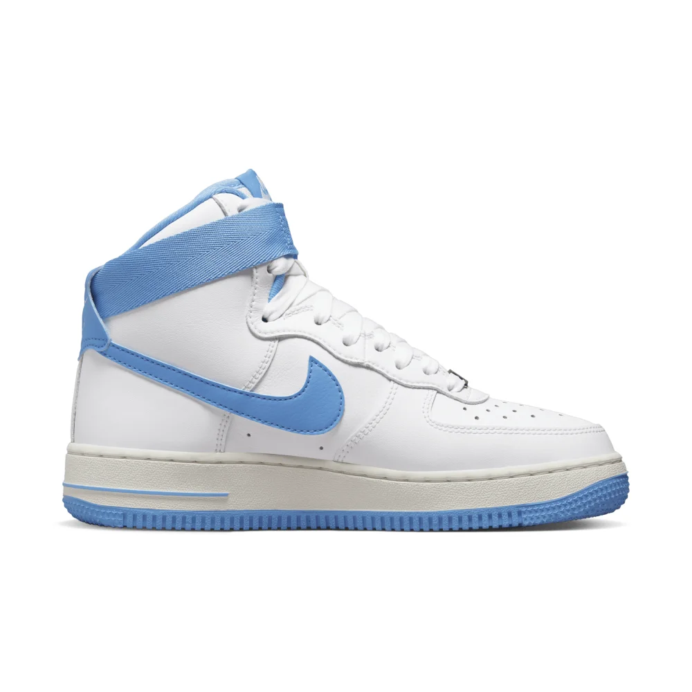Nike WMNS Air Force 1 High OG QS University Blue DX3805-100 / weiss