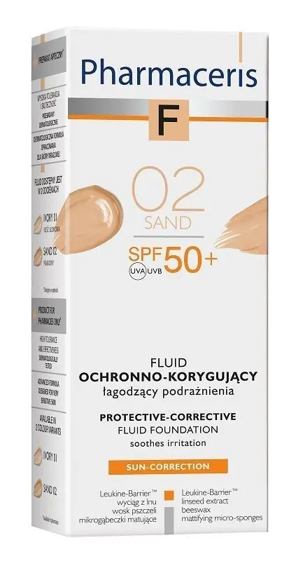 „Pharmaceris F“ apsauginis ir korekcinis skystis SPF50+ 02