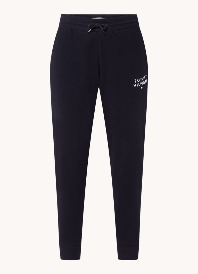 Pantaloni de trening conici Tommy Hilfiger cu logo brodat