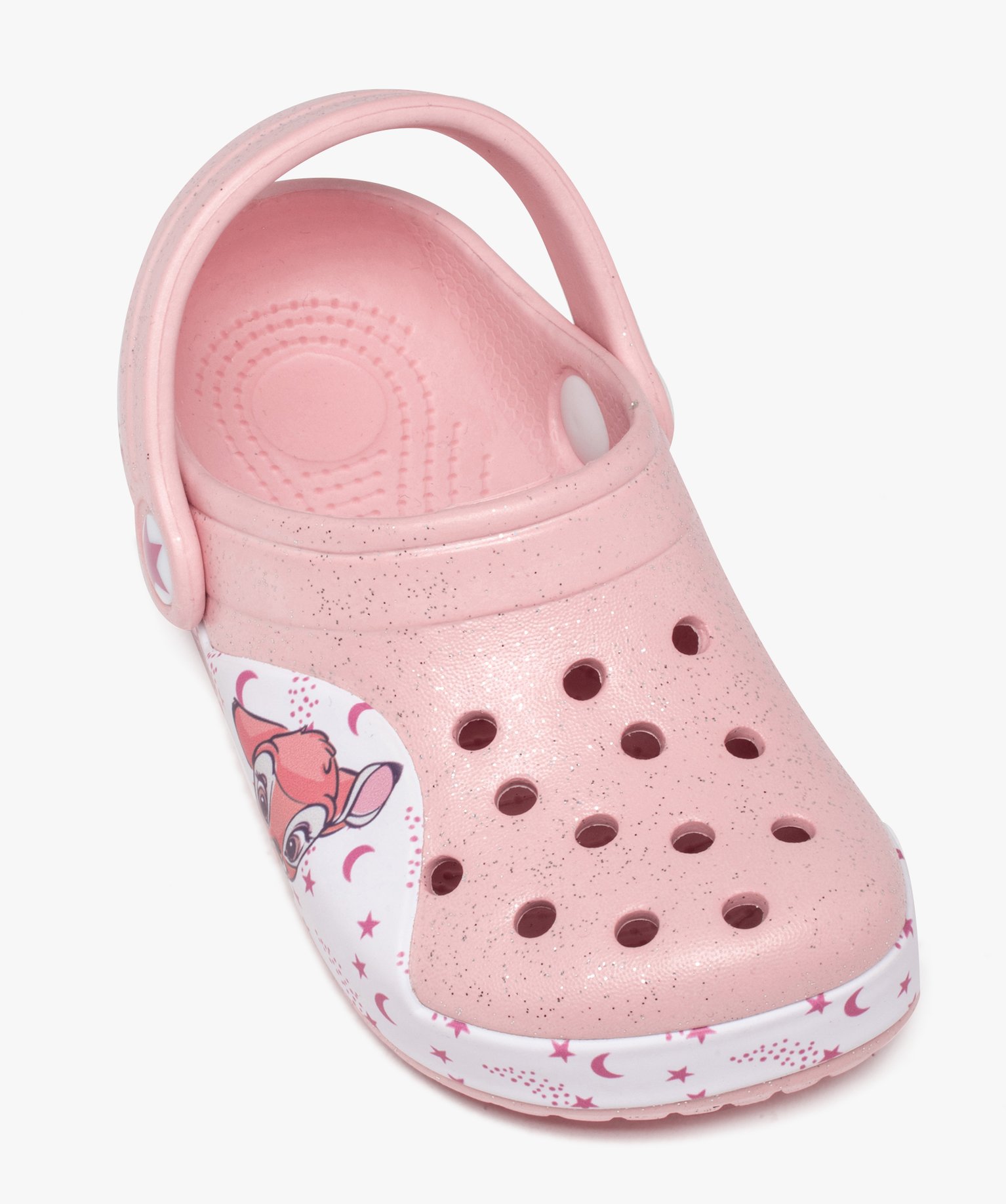 Sabots souples fille pailletés imprimés Bambi - DS rose | GEMO