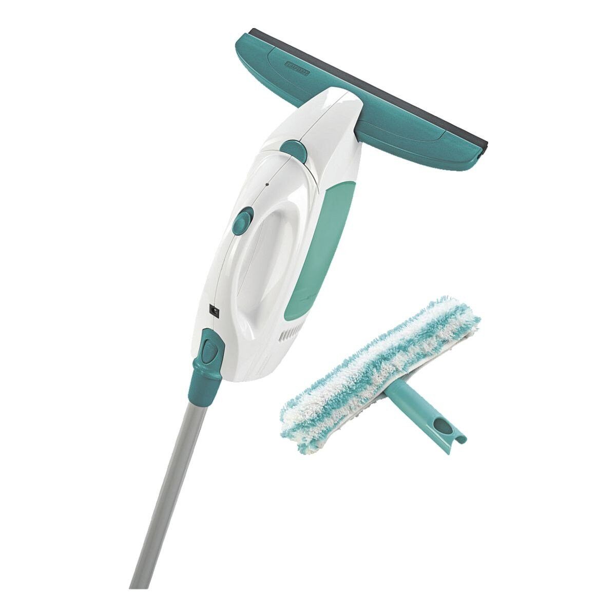 Leifheit Akku-Fenstersauger Dry & Clean, Komplett-Set mit Stiel und Einwascher