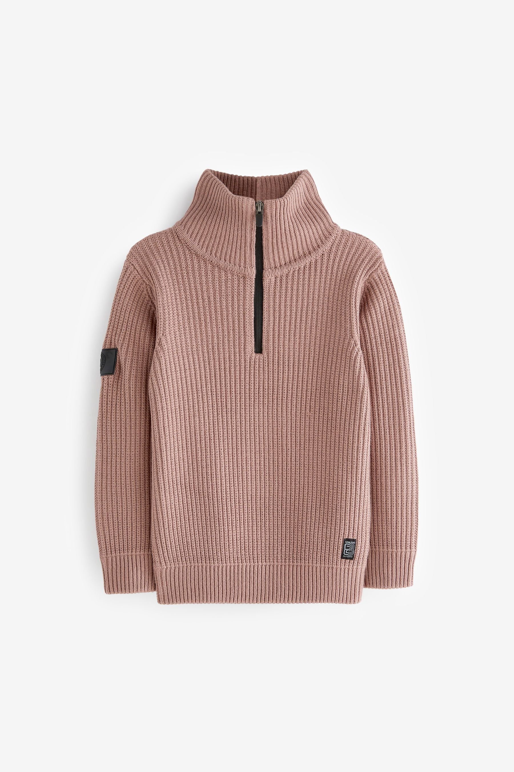 Next Troyer Utility-Pullover mit Reißverschlusskragen (1-tlg)