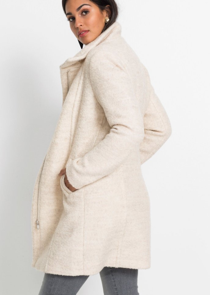 Boucle-Kurzmantel
