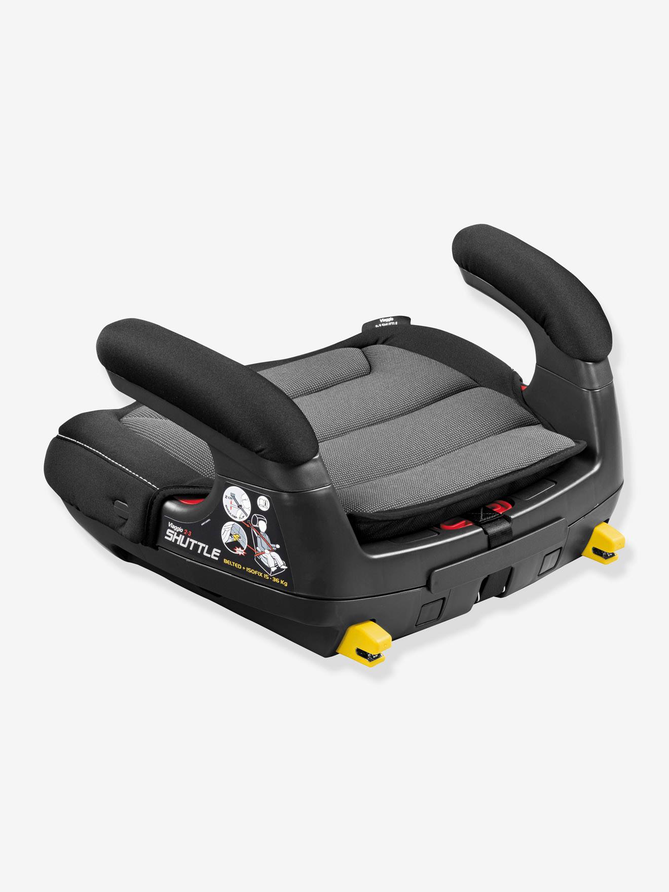 Siège-auto rehausseur PEG PEREGO Viaggio Shuttle Isofix groupe 2/3 noir/gris