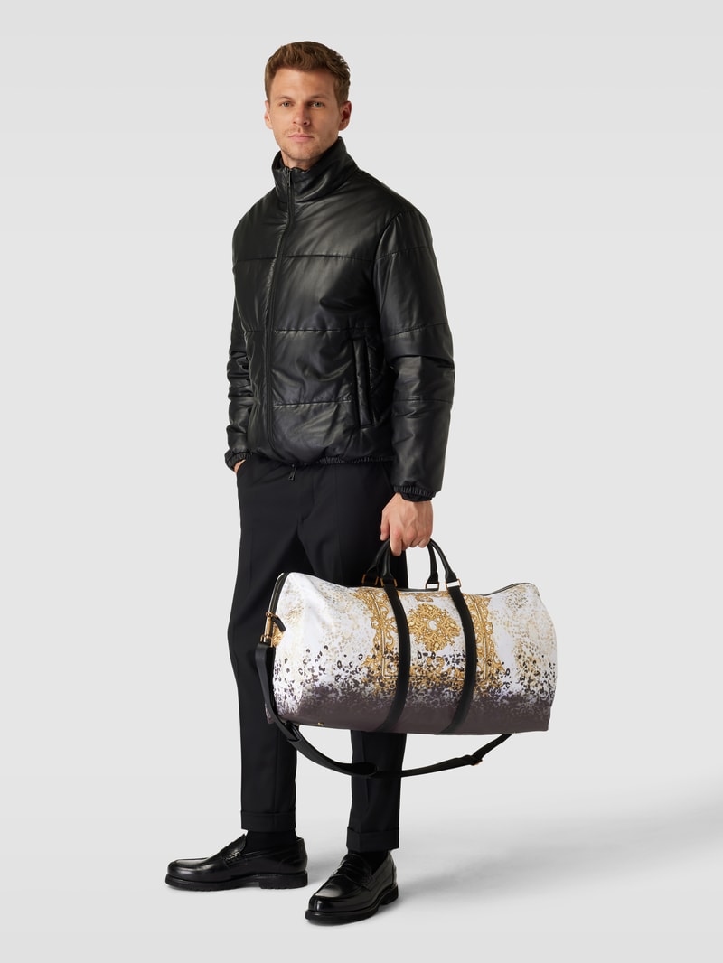 Weekender mit Label-Detail Modell 'KING' in gold
