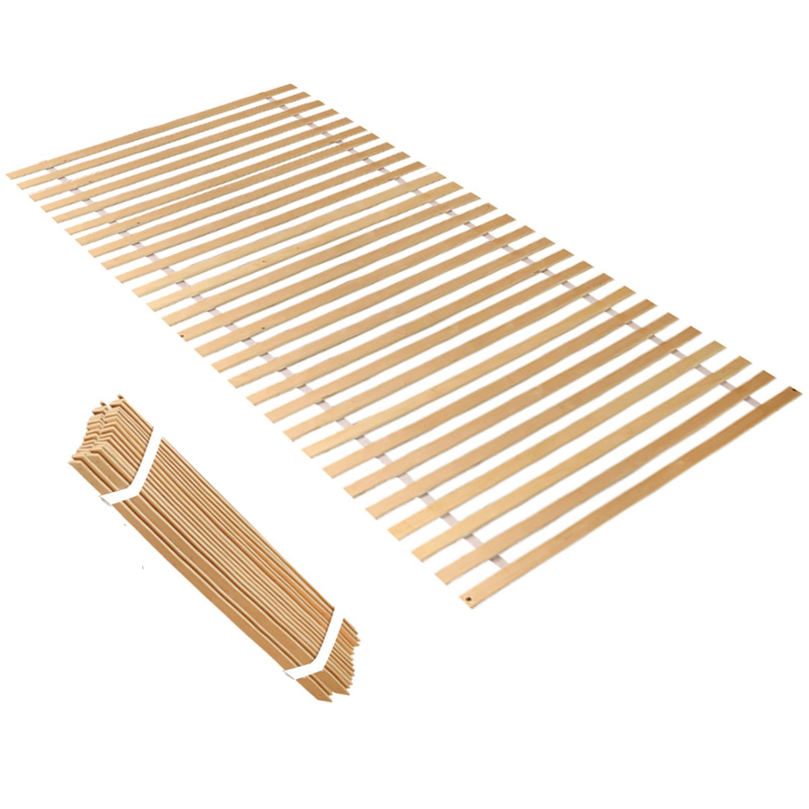 Rollrost Rollrost Lattenrost Größen 90x200 cm,mit 28 Leisten unverstellbar, Yakimz