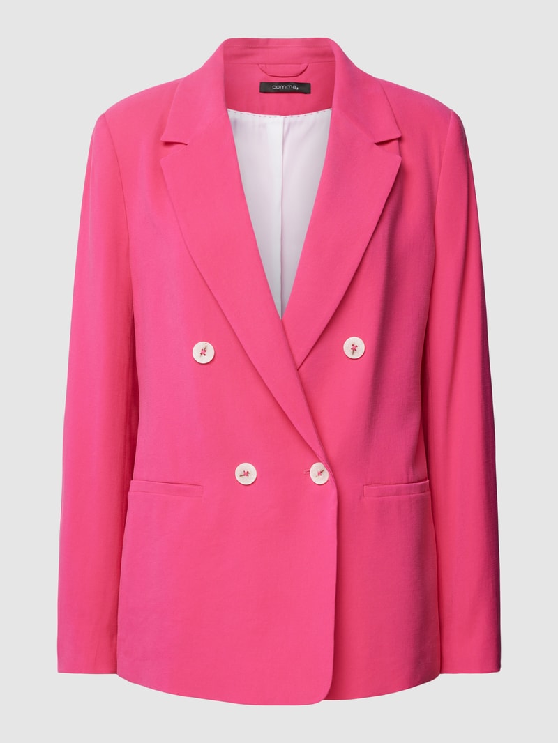 Blazer mit Leistentaschen in pink