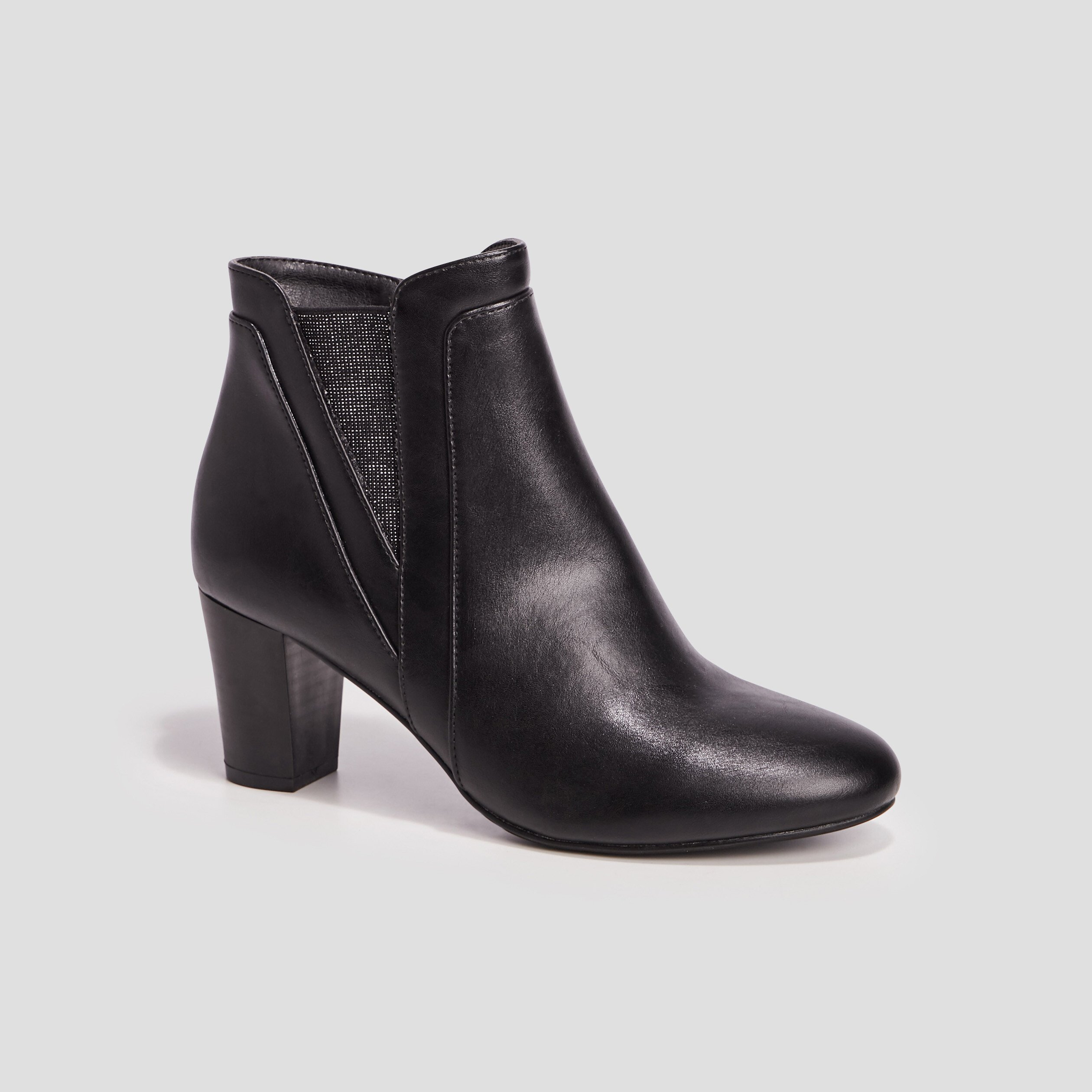 Bottines à talons noir femme | La Halle