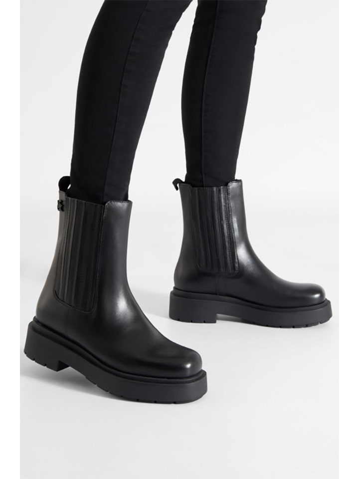 Lasocki Leder-Chelsea-Boots in Schwarz günstig kaufen