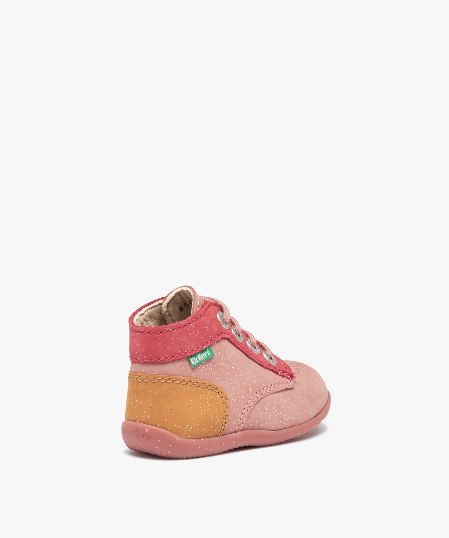 Chaussures premiers pas bébé fille en cuir multicolores - ... rose | GEMO