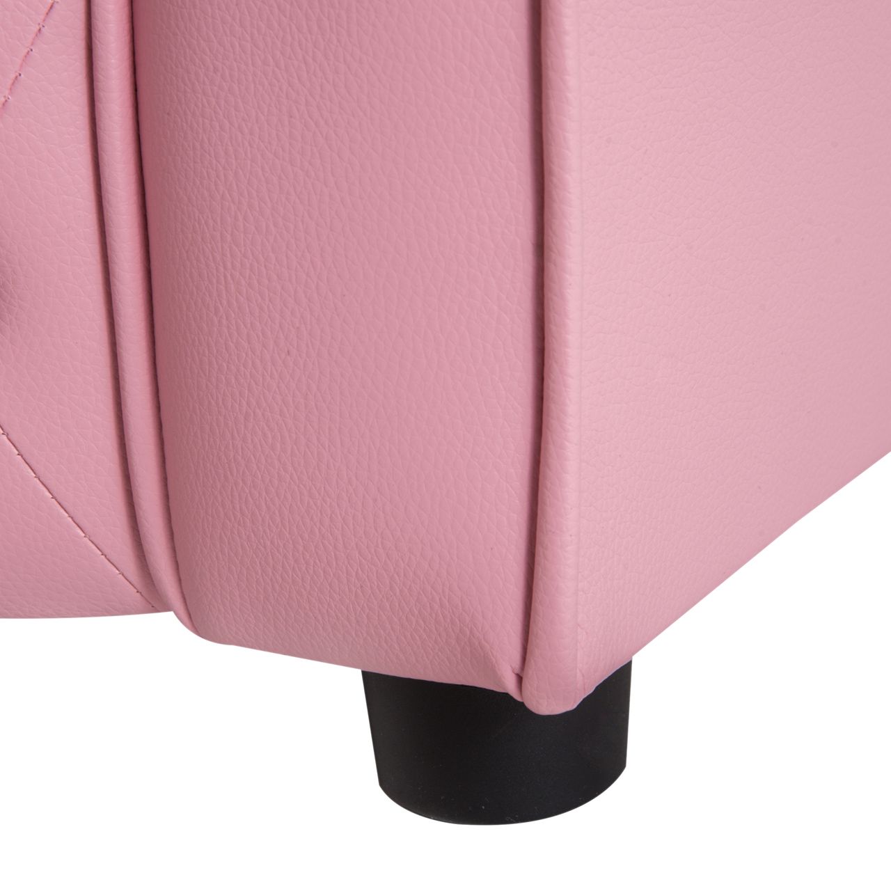 HOMCOM Kindersofa Kindersessel Prinzessin Minisofa Kinderzimmer Sofa herzförmig